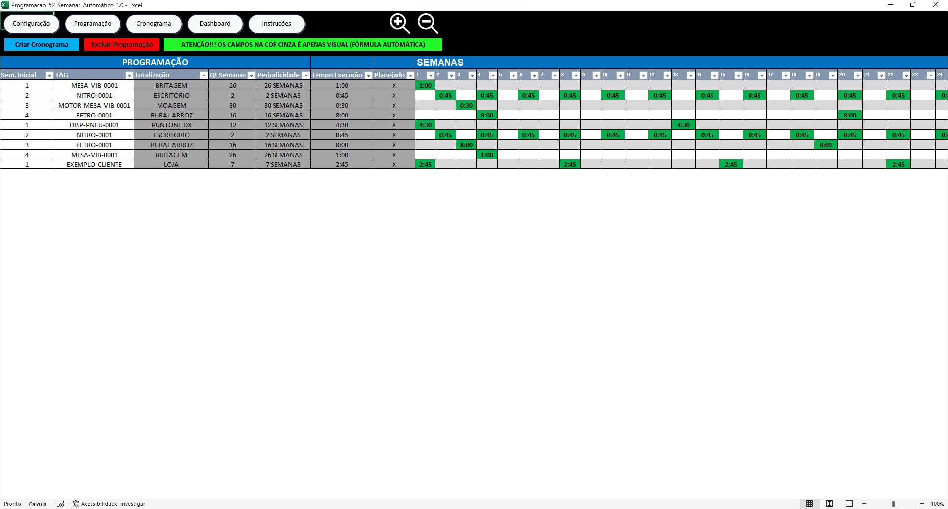 Planilha de Programação 52 Semanas 1.0